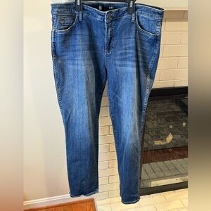 KUT From the Kloth Hi Rise Catherine Fab Ab Boyfriend Jeans Sz 16